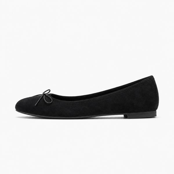 Womens Bow Everyday Ballet Flats