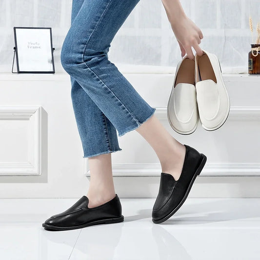 Women's Leather Mary Jane Loafers