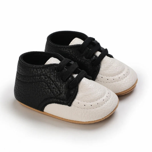 Baby Retro PU Leather First Walkers
