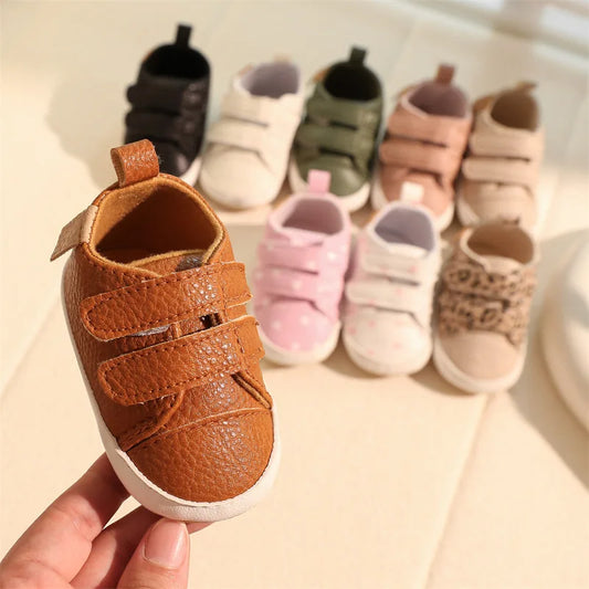 Baby Soft Soled PU Walking Shoes