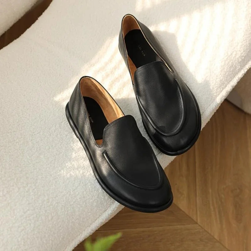 Women's Leather Mary Jane Loafers