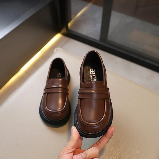 Girls' Round Toe Party Loafers