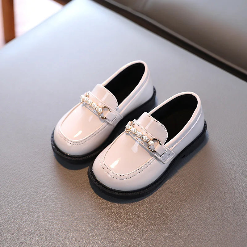 Girls' British Style Wedding Loafers