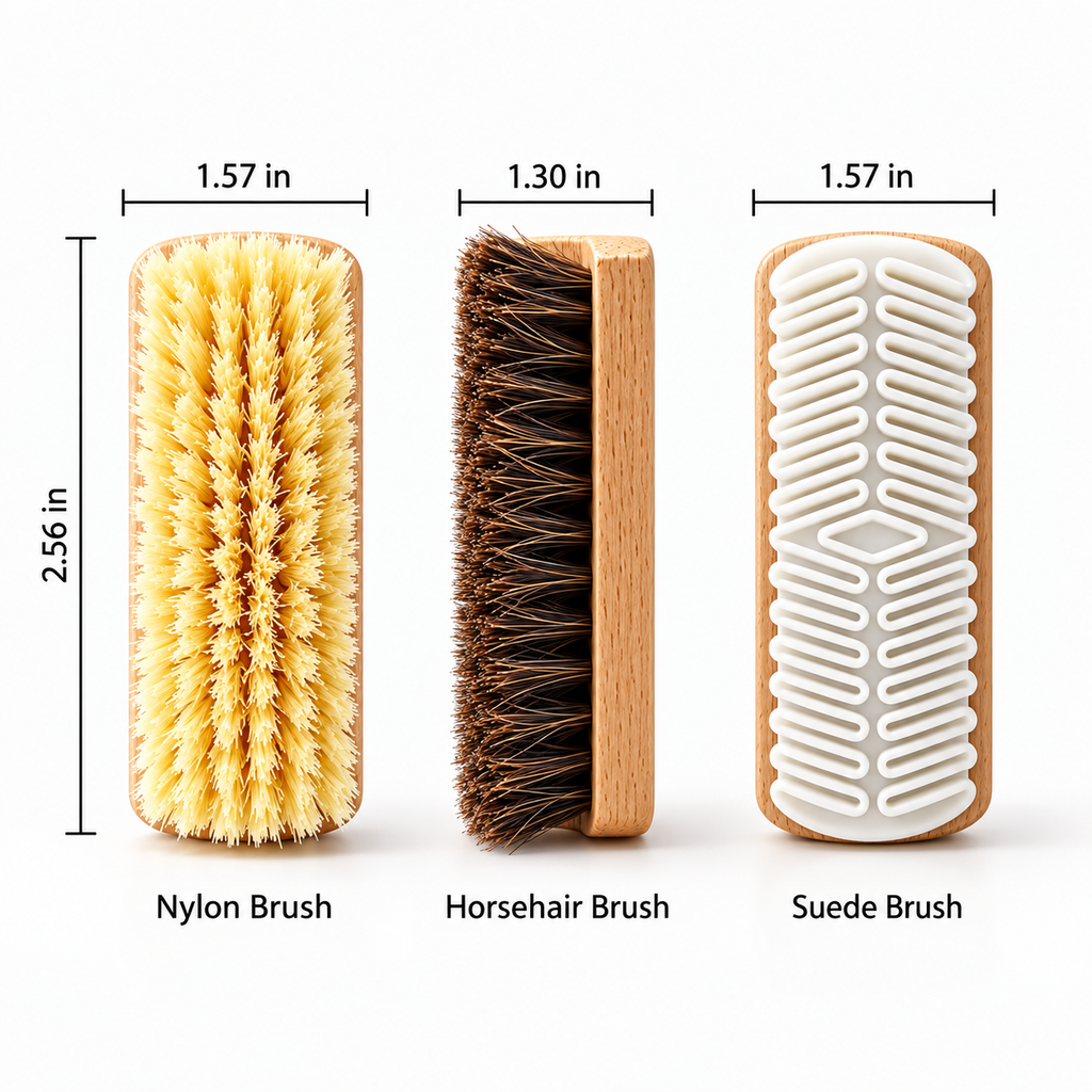 Multi Surface Suede Cleaning Brushes styling view - women's shoes UK