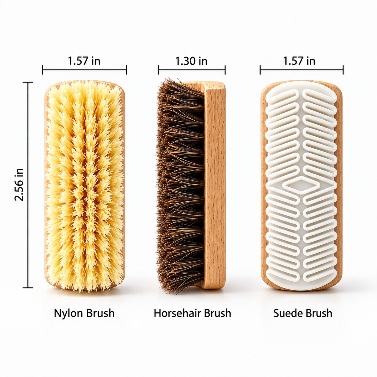 Multi Surface Suede Cleaning Brushes styling view - women's shoes UK
