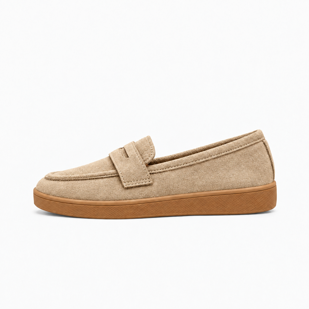 Beige Womens Suede Tassel Loafers - women's suede loafers UK