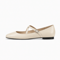 Womens Cross Strap Mary Jane Flats outfit view - ladies ballet flats UK