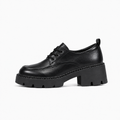 Black Womens Platform Lace Up Ballet Flats - women's ballet flats UK