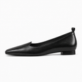 Black Womens Square Toe Loafers - women's loafers UK