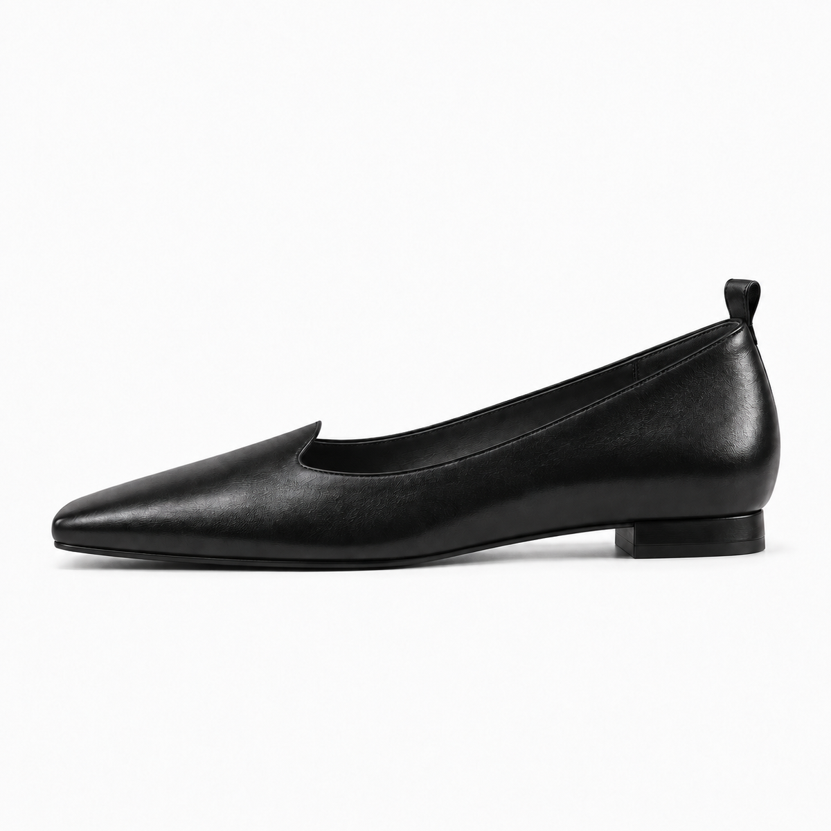 Black Womens Square Toe Loafers - women's loafers UK
