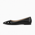 Black Womens Pointed Toe Glitter Ballet Flats - women's ballet flats UK