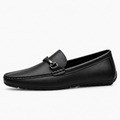Black Womens Leather Driving Everyday Loafers - women's leather loafers UK