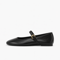 Black Womens Round Toe Black Ballet Flats - women's ballet flats UK