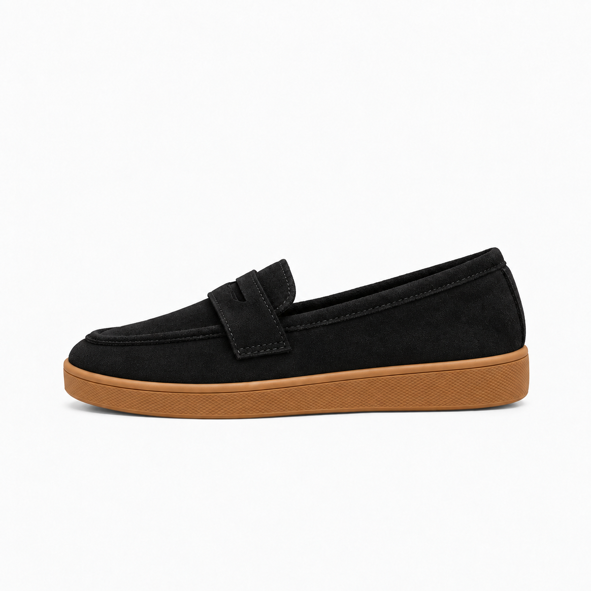Black Y665 Y665 Womens Suede Tassel Loafers - women's suede loafers UK