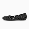 Black Womens Hollow Out Ballet Flats - women's ballet flats UK