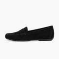 Black Womens Driving Breathable Comfort Loafers - women's loafers UK