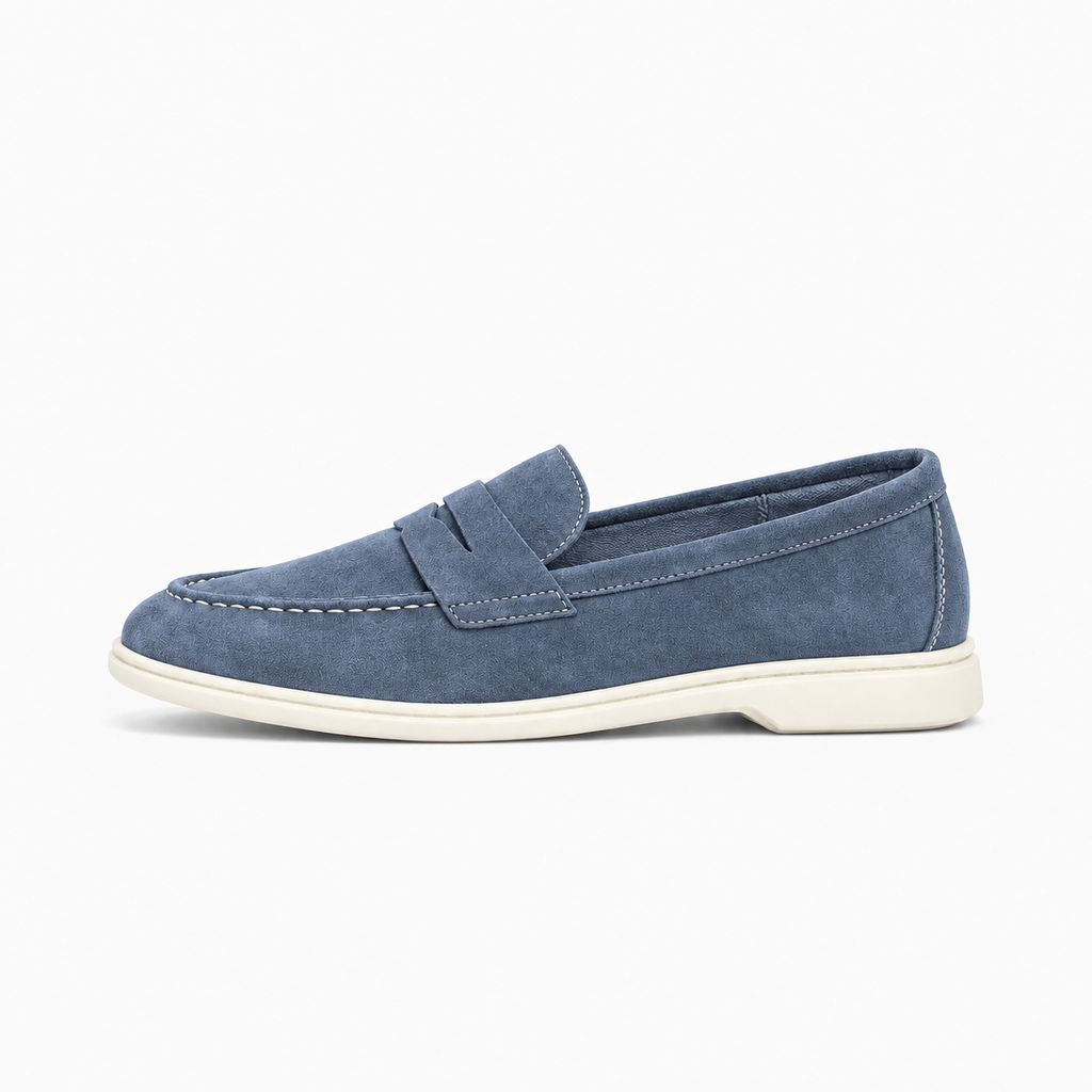 Blue Womens Breathable Summer Comfort Everyday Loafers - women's loafers UK