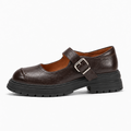 Brown Womens Leather Black Loafers - women's leather loafers UK