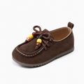 Brown Kids Soft Sole Retro Loafers - kids loafers UK