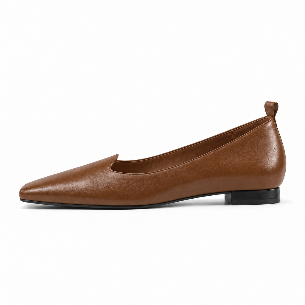 Brown Womens Square Toe Loafers - women's loafers UK