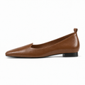 Brown Womens Square Toe Loafers - women's loafers UK