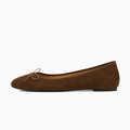 Brown Womens Butterfly Bow Everyday Ballet Flats - women's ballet flats UK