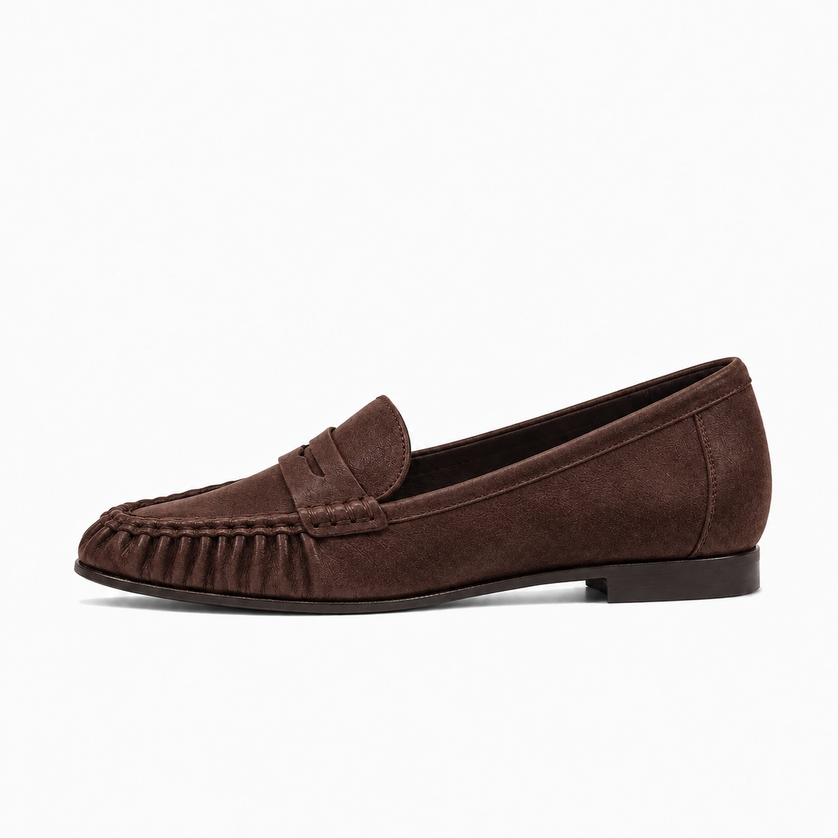 Brown Suede Womens Leather Comfort Loafers - women's leather loafers UK
