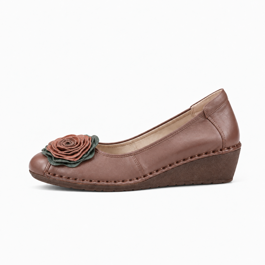 Brown Womens Wedge Loafers - women's loafers UK