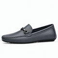 Gray Womens Leather Driving Everyday Loafers - women's leather loafers UK