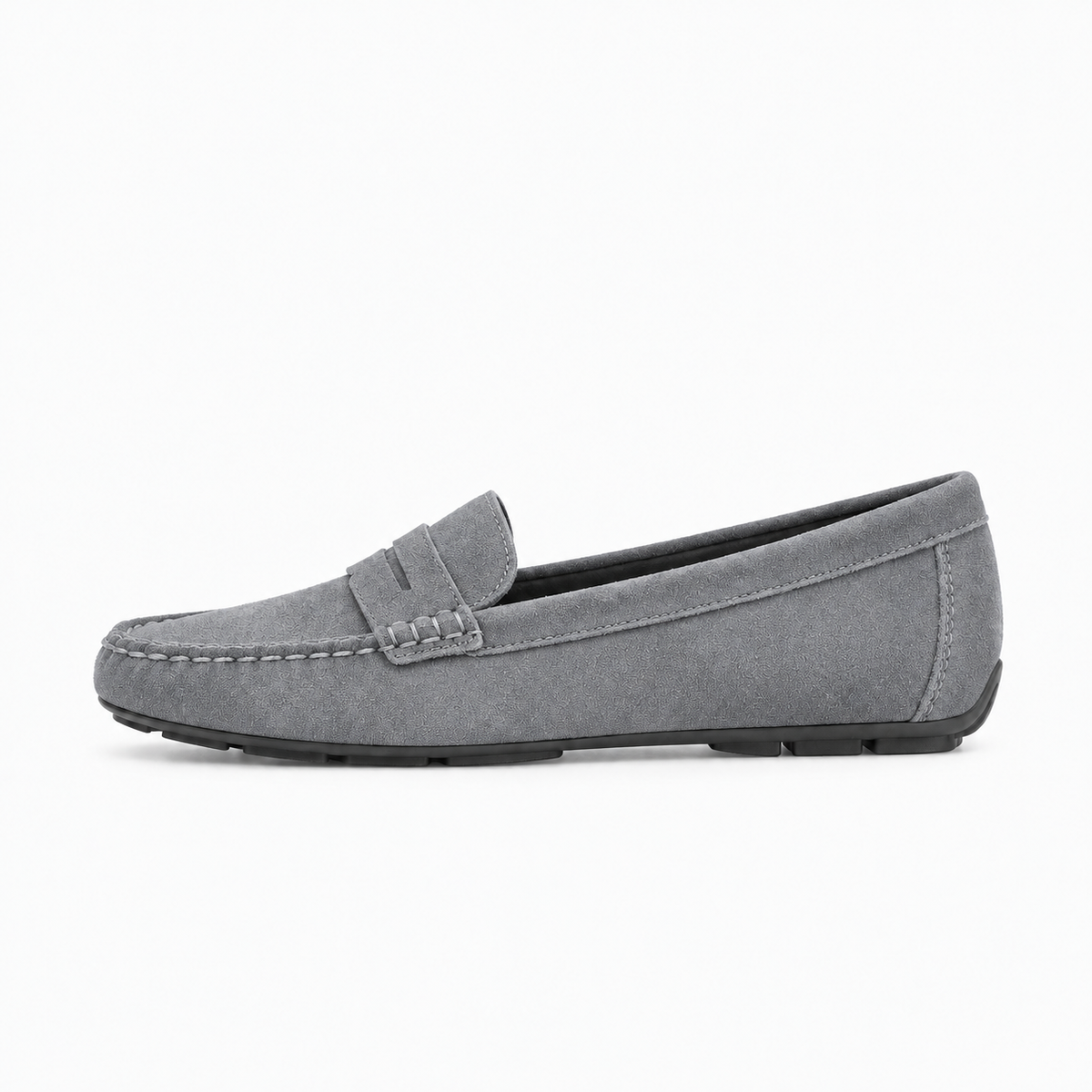 Grey Womens Driving Breathable Comfort Loafers - women's loafers UK