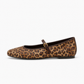 Leopard Womens Mesh Ballet Flats - women's ballet flats UK
