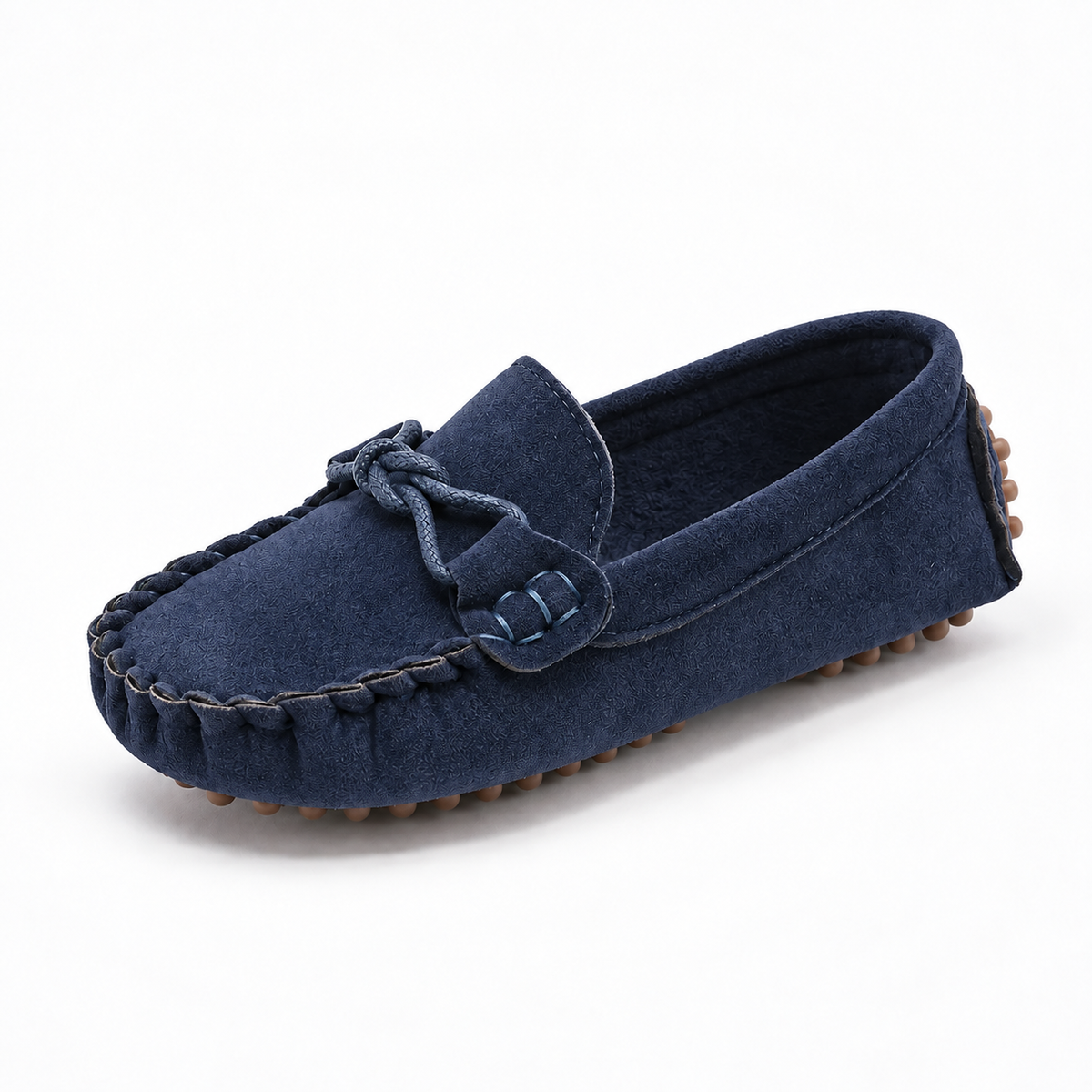 Navy Blue Kids Soft Sole Loafers - kids loafers UK