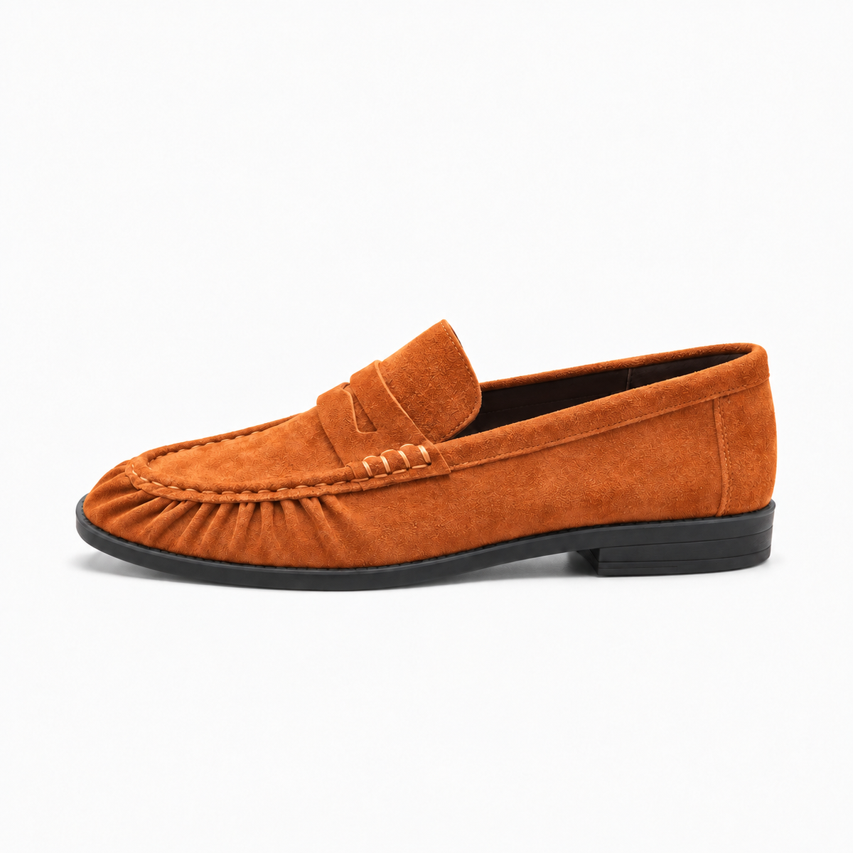 Orange Womens Tassel Suede Comfort Everyday Loafers - women's suede loafers UK