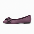 Purple Womens Bow Ballet Flats - women's ballet flats UK