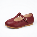 Red Kids Mary Jane Ballet Flats - childrens Mary Jane shoes UK