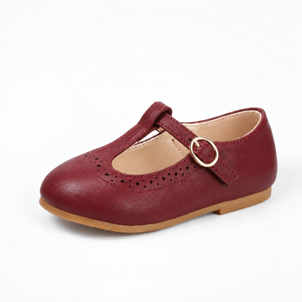 Red Kids Mary Jane Ballet Flats - childrens Mary Jane shoes UK