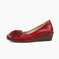 Red Womens Wedge Loafers - women's loafers UK
