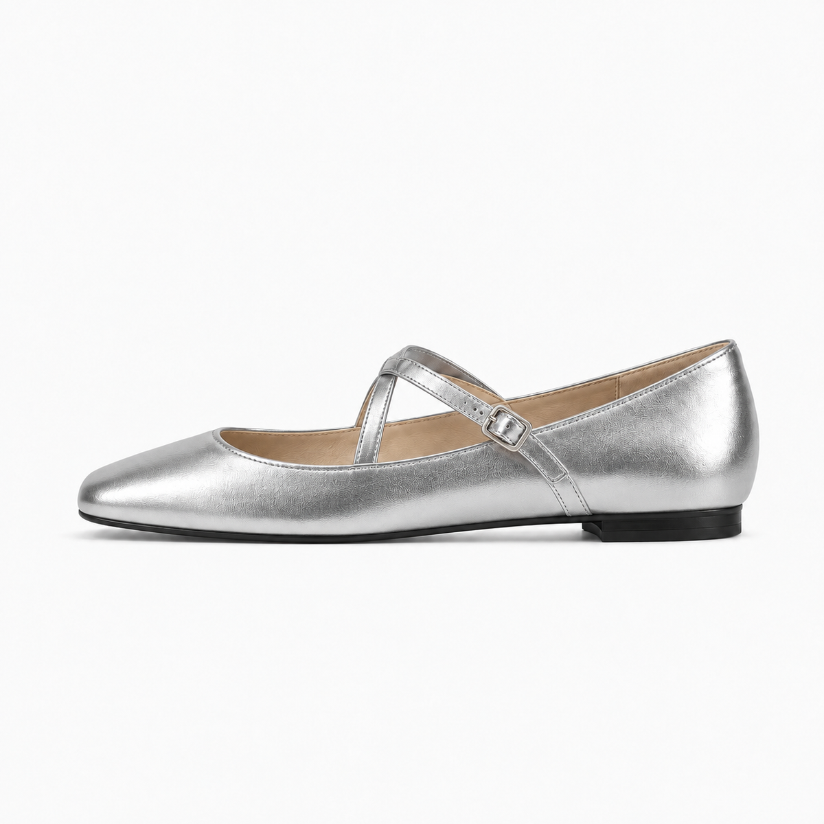 Womens Cross Strap Mary Jane Flats image 11 - Mary Jane flats UK