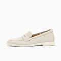 White Womens Bow Loafers - women's loafers UK