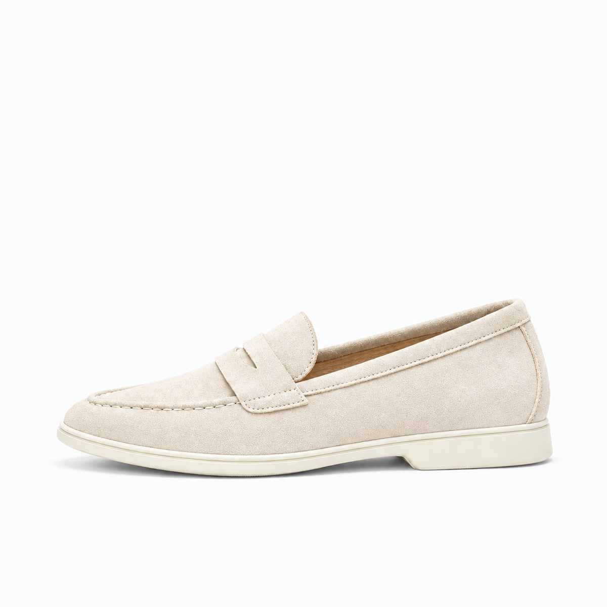 White Womens Leather Comfort Smart Loafers - women's leather loafers UK