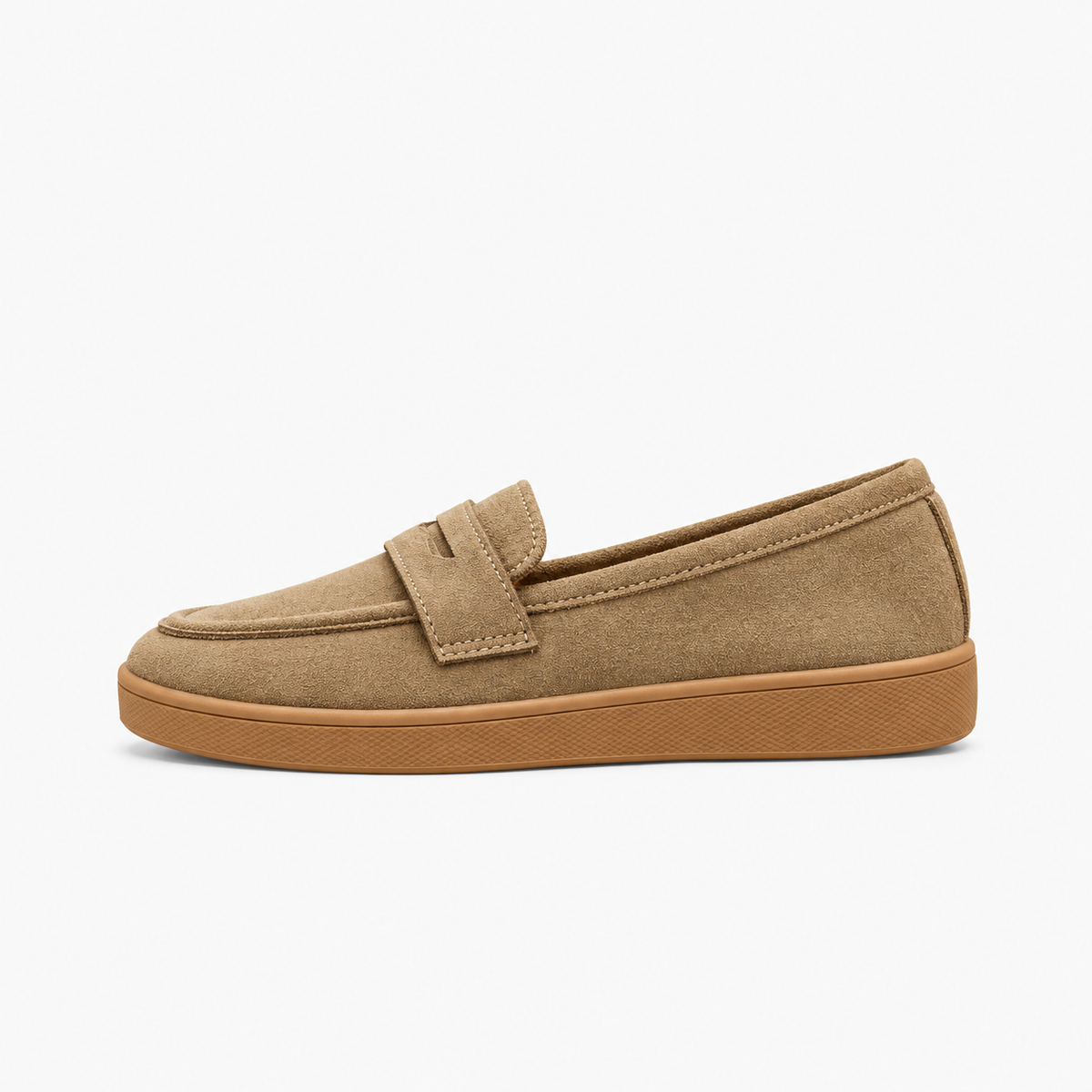 Womens Suede Tassel Loafers product view - women's suede loafers UK