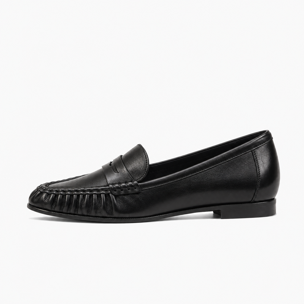 Womens Leather Comfort Loafers product view - women's leather loafers UK