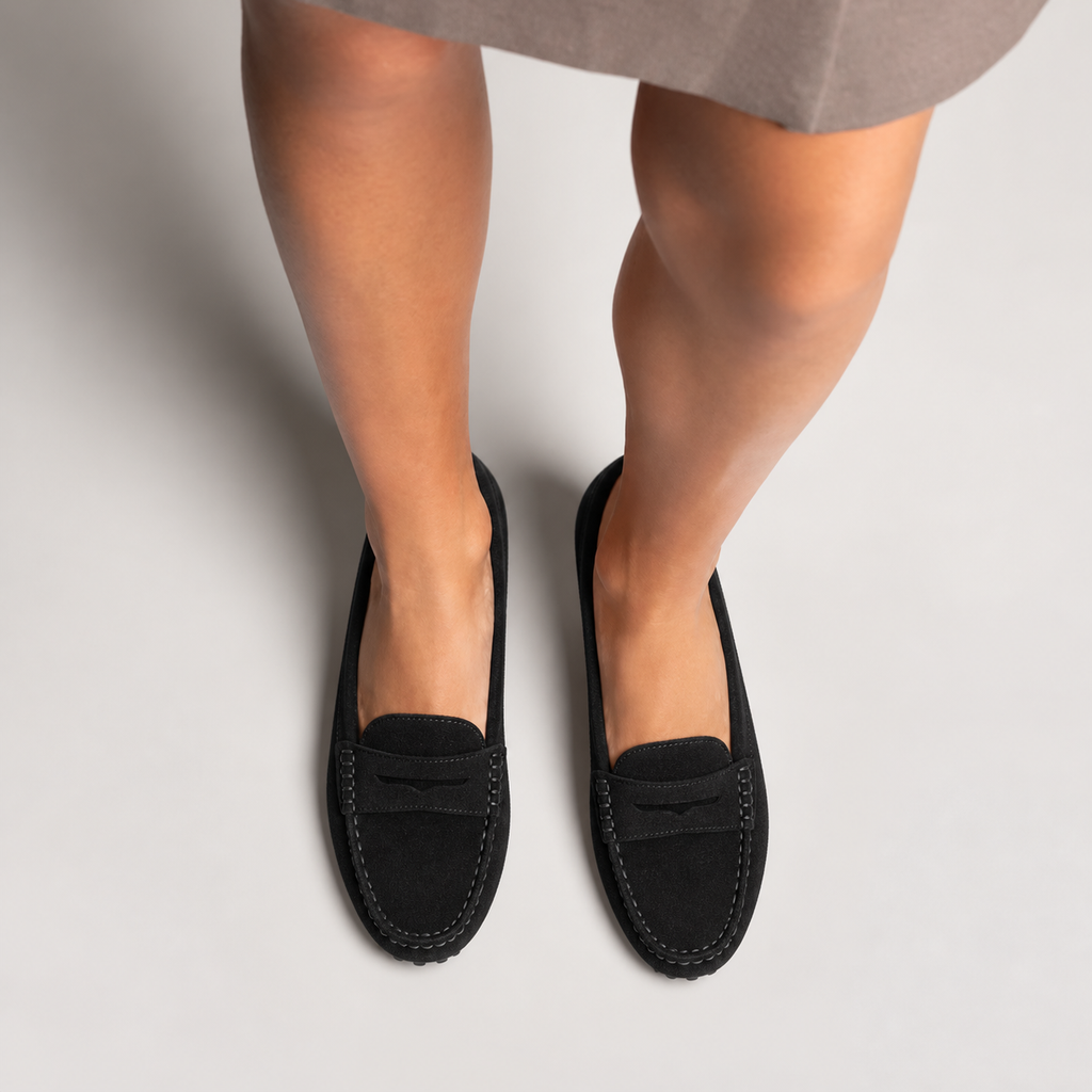 Womens Driving Breathable Comfort Loafers side view - women's loafers UK