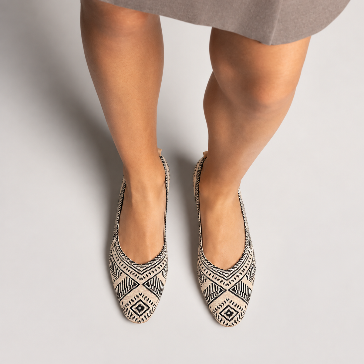 Womens Knit Loafers side view - women's loafers UK