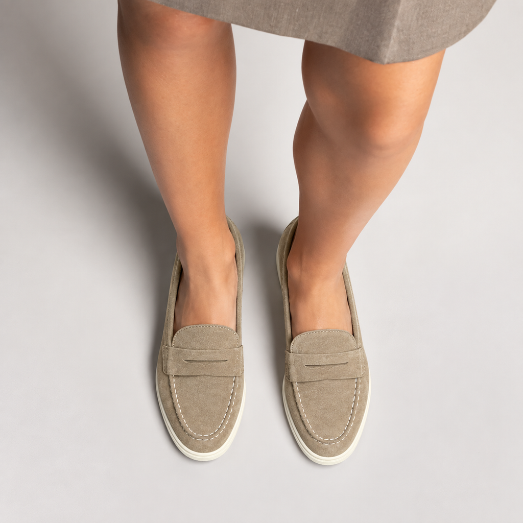 Womens Bow Loafers side view - women's loafers UK