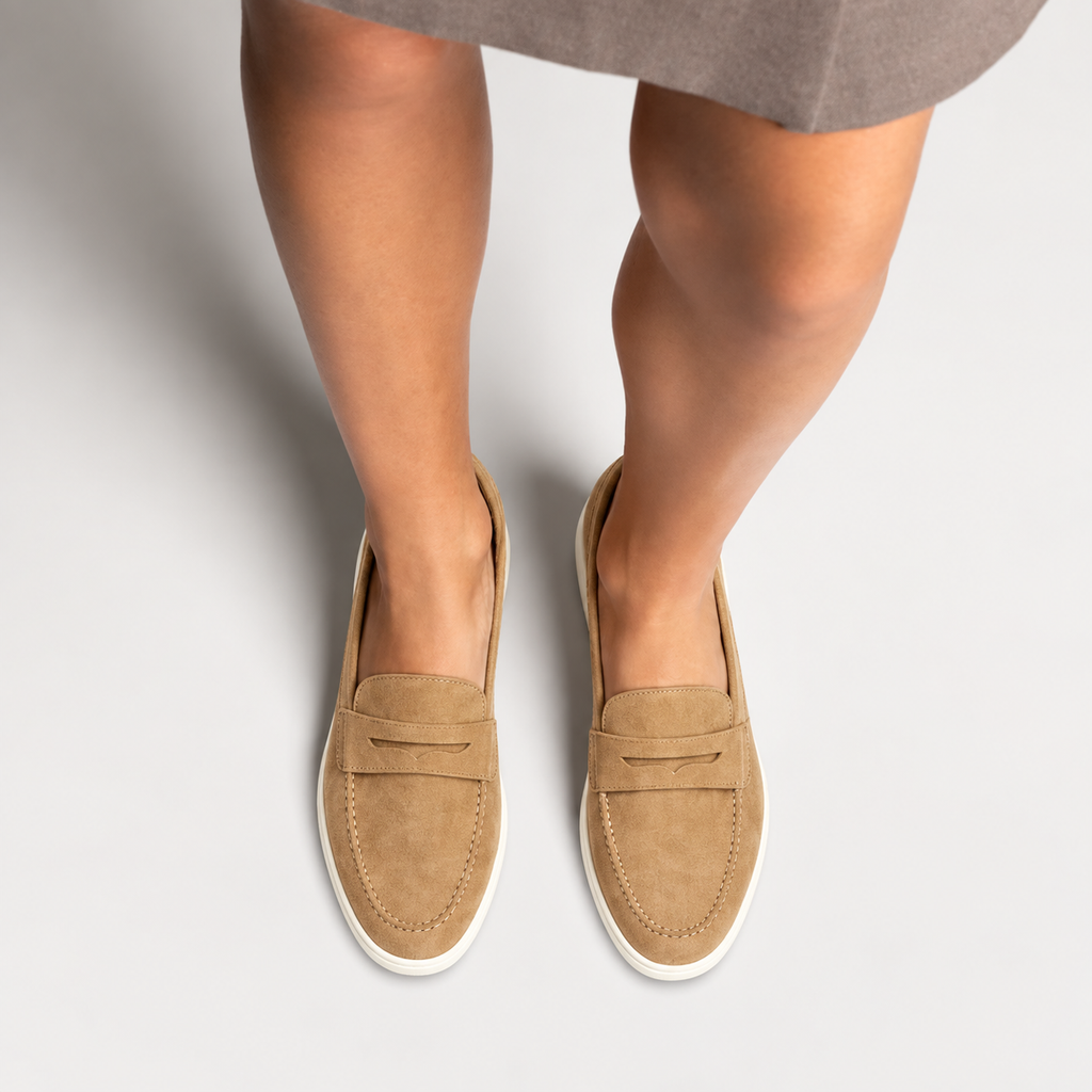 Womens Breathable Summer Comfort Everyday Loafers side view - women's loafers UK