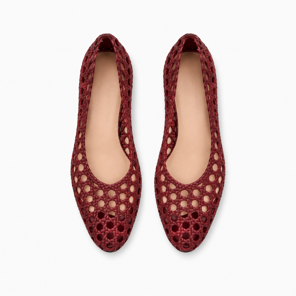 Womens Leather Woven Loafers detail view - women's leather loafers UK