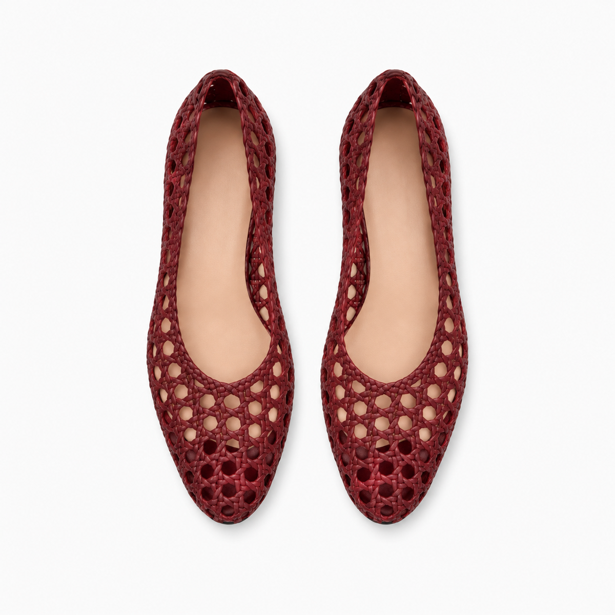 Womens Leather Woven Loafers detail view - women's leather loafers UK
