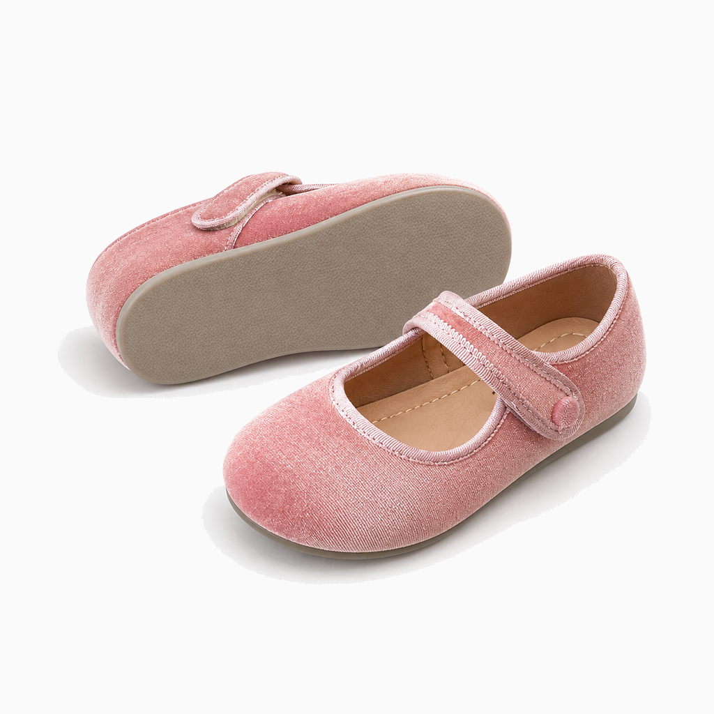 Kids Mary Jane Soft Sole Retro Ballet Flats detail view - kids ballet flats UK