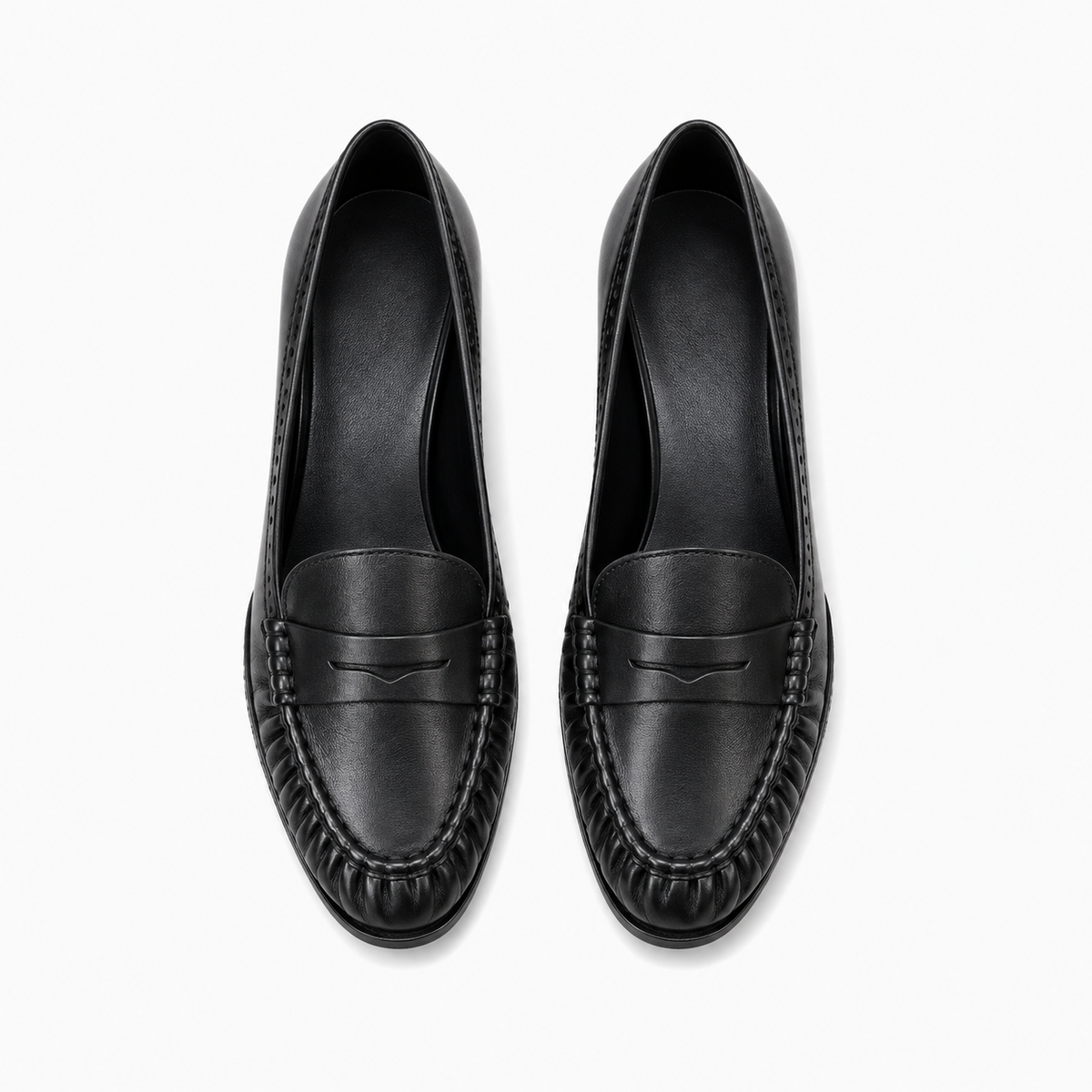 Womens Leather Comfort Loafers detail view - women's leather loafers UK